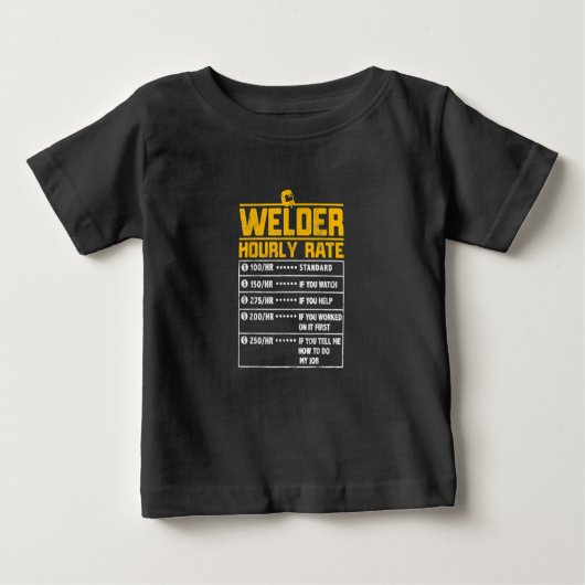 Cute Welder Funny Hourly Rate | Gift for Welder (Voorkant)