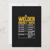 Cute Welder Funny Hourly Rate | Gift for Welder Aankondiging (Voorkant)