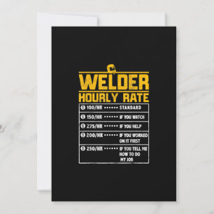 Cute Welder Funny Hourly Rate   Gift for Welder Aankondiging