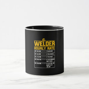Cute Welder Funny Hourly Rate   Gift for Welder Mok