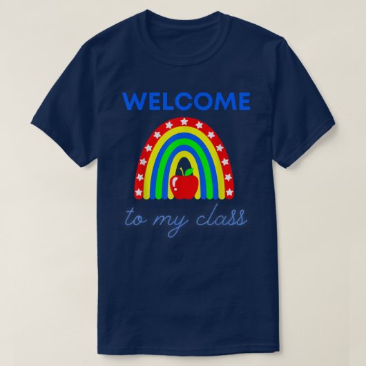 Cute Welkom in mijn klas Apparel voor leraar Facul T-shirt (Design voorkant)