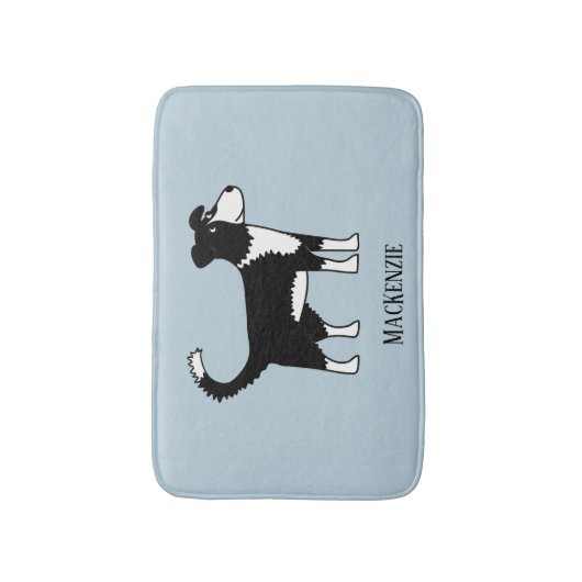 Cute Welsh Border Collie Dog Badmat (Voorkant Verticaal)