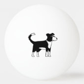 Cute Welsh Border Collie Dog Pingpongbal (Voorkant)