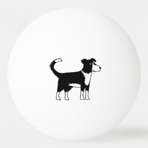 Cute Welsh Border Collie Dog Pingpongbal