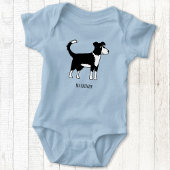 Cute Welsh Border Collie Dog Romper