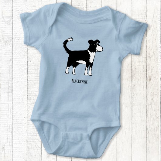 Cute Welsh Border Collie Dog Romper