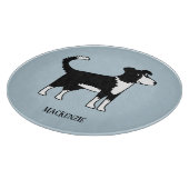 Cute Welsh Border Collie Dog Snijplank (Hoek)