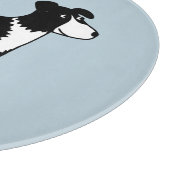 Cute Welsh Border Collie Dog Snijplank (Hoek)