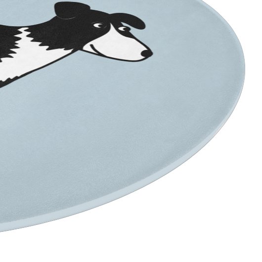 Cute Welsh Border Collie Dog Snijplank (Hoek)