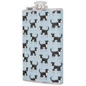 Cute Welsh Border Collie Sheep Dog Patroon Heupfles (Links)