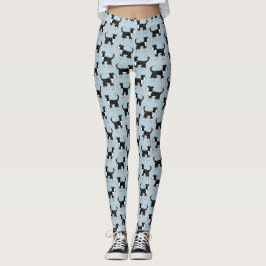 Cute Welsh Border Collie Sheep Dog Patroon Leggings