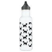 Cute Welsh Border Collie Sheep Dog Patroon Waterfles (Rechts)