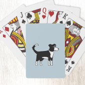 Cute Welsh Border Collie Sheepdog Pokerkaarten