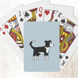 Cute Welsh Border Collie Sheepdog Pokerkaarten