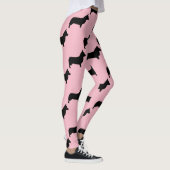 Cute Welsh Corgi Dog Pattern Leggings (Rechts)