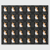 Cute Welsh Pembroke Corgi Puppy Cadeaupapier (Vlak)
