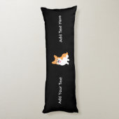 Cute Welsh Pembroke Corgi Puppy Lichaamskussen (Achterkant (Verticaal))