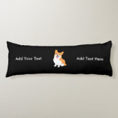 Cute Welsh Pembroke Corgi Puppy Lichaamskussen (Voorkant)