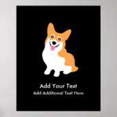 Cute Welsh Pembroke Corgi Puppy Poster (Voorkant)