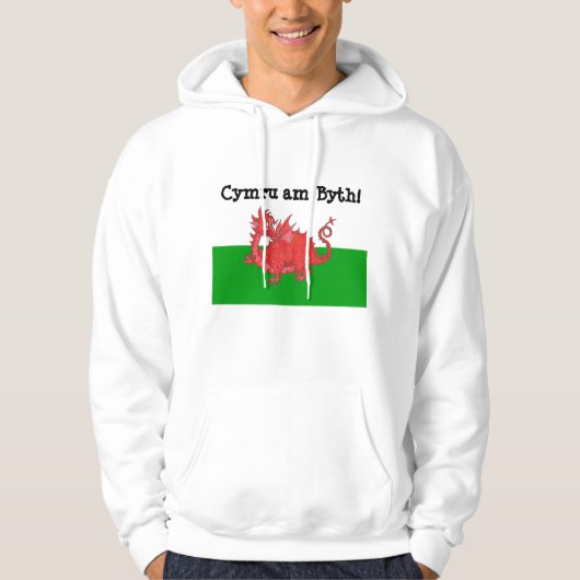 Cute Welsh Red Dragon Hoodie (Voorkant)