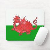 Cute Welsh Red Dragon Mousepad Muismat (Met muis)