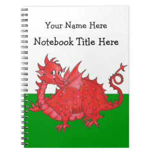 Cute Welsh Red Dragon Notitieboek