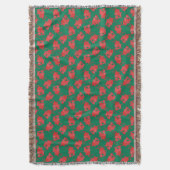 Cute Welsh Red Dragons op Green Background Pattern Deken (Voorkant Verticaal)