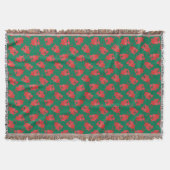 Cute Welsh Red Dragons op Green Background Pattern Deken (Voorkant)