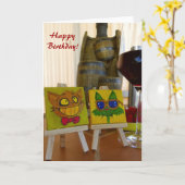 Cute Wenskaart! Kaart (Gele Bloem)