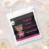 Cute Werewolf Girl Halloween Party Bedankzakje (Geknipt)