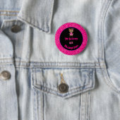 Cute Werewolf Girl Halloween Party Ronde Button 5,7 Cm (In situ)