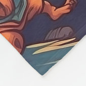 Cute Werewolves die rond een dorp lopen Fleece Deken (Hoek)