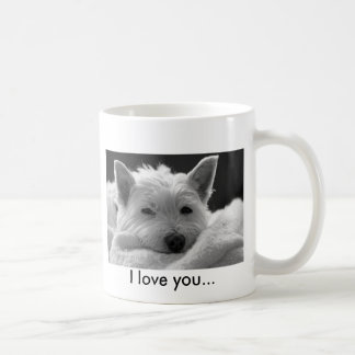 Cute West Highland Terrier Dog Mok - Ik hou van je