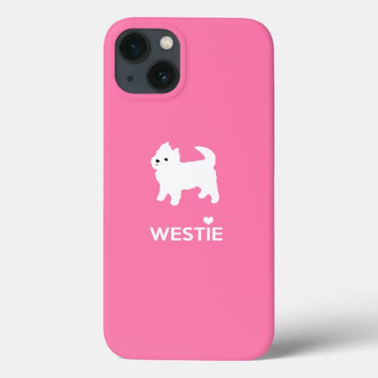 Cute West Highland Terrier - I Love Westies Case-Mate iPhone Case (Achterkant)