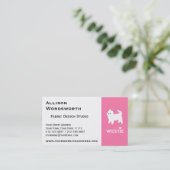 Cute West Highland Terrier - I Love Westies Visitekaartje (Staand voorkant)