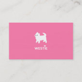 Cute West Highland Terrier - I Love Westies Visitekaartje (Achterkant)