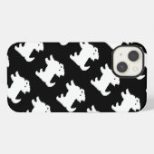 Cute West Highland Terrier - Westie Pattern iPhone Hoesje (Achterkant horizontaal)