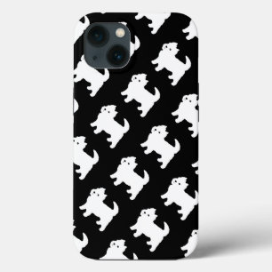 Cute West Highland Terrier - Westie Pattern iPhone 13 Hoesje