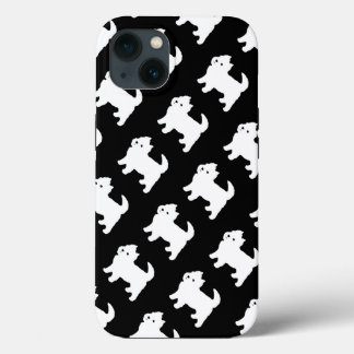 Cute West Highland Terrier - Westie Pattern iPhone 13 Hoesje