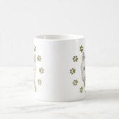 Cute West Highland White Terrier Dog and Paws Koffiemok (Center)