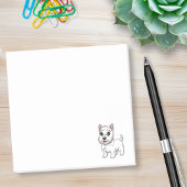 Cute West Highland White Terrier Dog Post-it® Notes