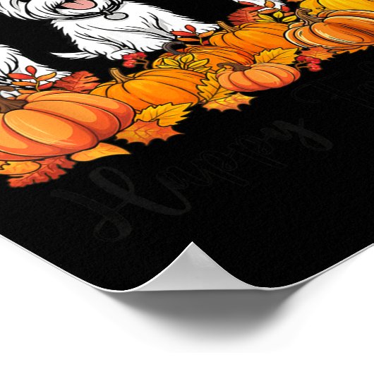 Cute West Highland White Terrier Happy Fall Ya'll  Poster (Hoek)