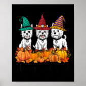 Cute West Highland White Terrier Happy Fall Ya'll  Poster (Voorkant)