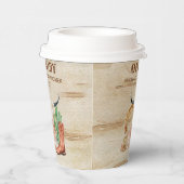 Cute Western Baby Boy Cowboy Theme Papieren Bekers (Rechts)