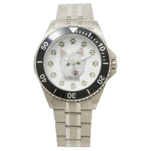 Cute Westie Dog Art Watch Horloge