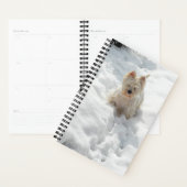 Cute Westie Dog in de sneeuwplank Planner (Display)