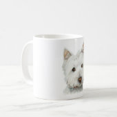 Cute Westie Dog Koffiemok (Voorkant links)