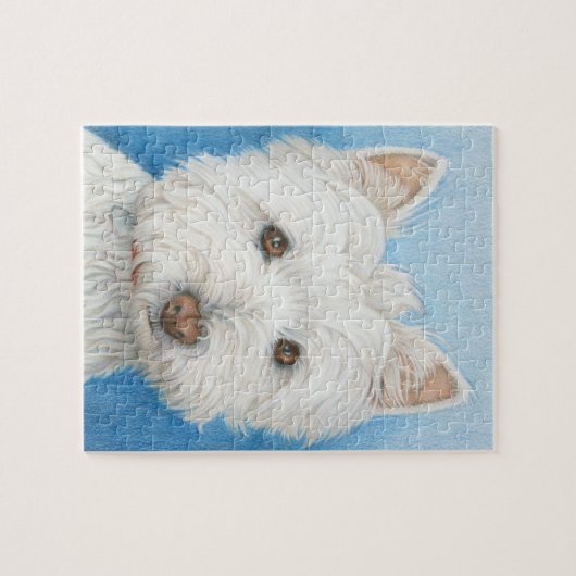 Cute Westie Dog Puzzle Legpuzzel (Horizontaal)