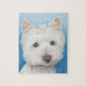 Cute Westie Dog Puzzle Legpuzzel (Verticaal)