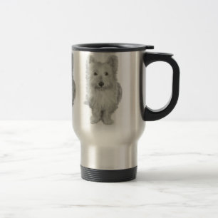 Cute Westie Dog Reisbeker